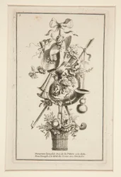 Ein Blatt aus Plusieurs Trophees