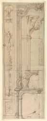 Entwürfe für Kaminverkleidungen für das Hôtel de Pomponne, Place des Victoires, Paris