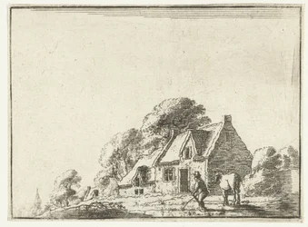 Landschaft mit einem Bauernhof