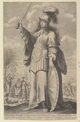 Déborah, 1647. Schöpfer: Gilles Rousselet, Abraham Bosse