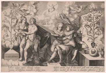 Allegorie auf den guten und den verderbten Baum