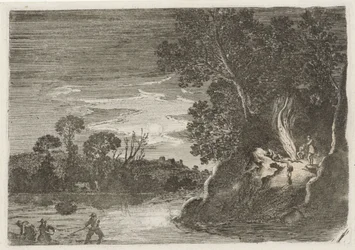 Figuren um ein Lagerfeuer