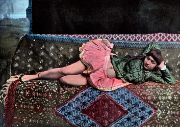 Persische Frau in einem Harem, ca. 1890