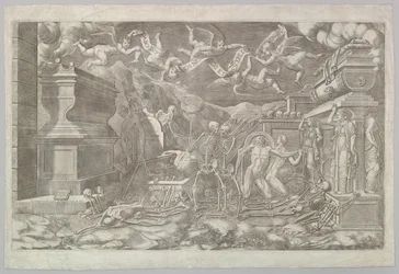 Die Vision von Ezechiel, 1554
