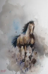 Wilder Pferdegalopp