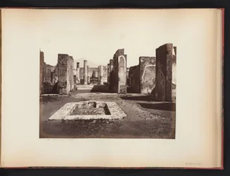 Ansicht der Ruine des Casa di Pansa in Pompeji, Italien