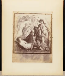 Bacchus und Ariadne Fresko Pompeji