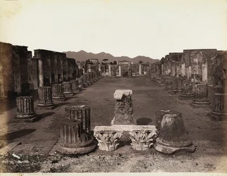 Gesamtansicht der Basilika, Ostseite, Pompeji