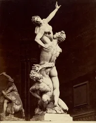 Der Raub der Sabinerinnen von Giovanni Bologna, Florenz