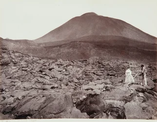 Spaziergang auf der Lava des Vesuvs