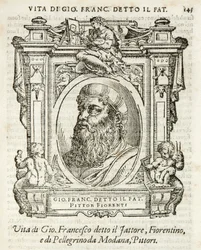 Mailand, Biblioteca Braidense, Vite de piv excellent, Giorgio Vasari 1568, Giovan Francesco Penni genannt Il Fattore