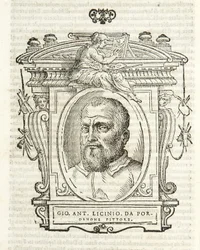 Mailand, Biblioteca Braidense, Vite de piv excellent, Giorgio Vasari 1568, Giovanni Antonio Licinio