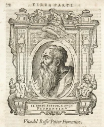 Mailand, Biblioteca Braidense, Vite de piv excellent, Giorgio Vasari 1568, Roffo Fiorentino