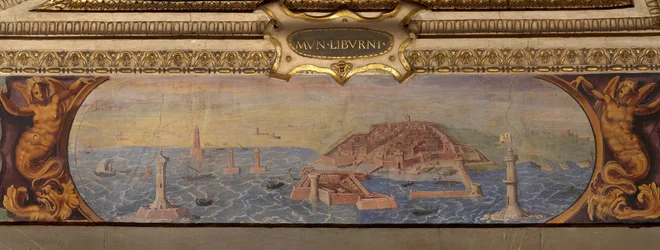 Ansicht von Livorno, 1557-1558