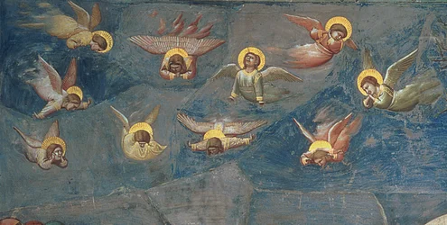 Detail der Putti aus Die Beweinung Christi, ca. 1305