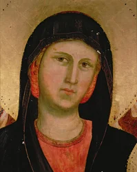 Madonna, aus Madonna und Kind auf dem Thron (Detail)