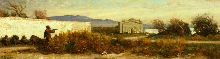 Türken nahe einem Tempel, von Giovanni, bekannt als Nino Costa