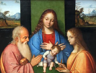 Jungfrau und Kind mit St. Joseph und Lucia