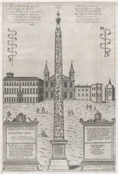 Speculum Romanae Magnificentiae: Der ägyptische Obelisk von Konstantin, 1589