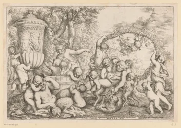 Bacchanal mit Silenus
