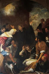 Der heilige Ignatius erweckt einen Maurer von den Toten