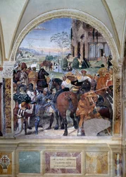 Wie Benedikt die Zerstörung von Monte Cassino vorhersagt (Detail)