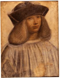 Porträt von Francesco Melzi (ca. 1491-1570), italienischer Maler, Schüler und Begleiter (Liebhaber) von Leonardo da Vinci