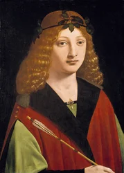 Porträt eines jungen Mannes mit einem Pfeil, ca. 1500-10