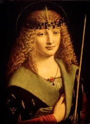 Porträt eines Jugendlichen als Heiliger Sebastian, ca. 1500