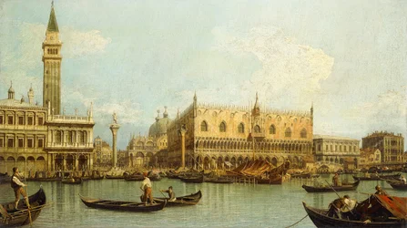 Der Molo in Venedig, vom Bacino di San Marco aus gesehen