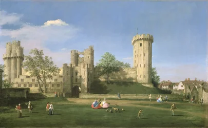 Warwick Castle, Ostfront vom Innenhof, 1752