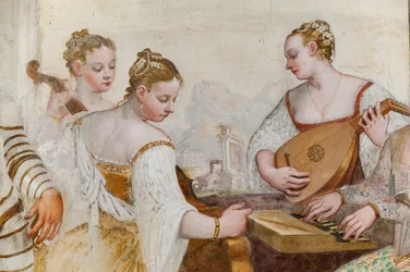 Hofdamen, Detail von 