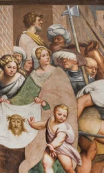 Zentrales Kirchenschiff, Zweiter Südspan, Jesus fällt unter dem Kreuz