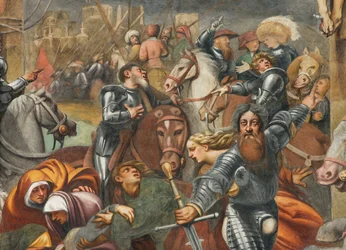 Counterfaccata, IL Pordenone, Kreuzigung 1520-21 (Detail)