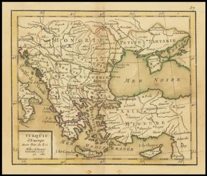 1762 Karte - Türkei in Europa