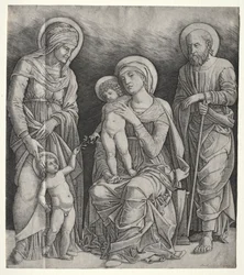 Heilige Familie mit St. Elisabeth und dem kleinen St. Johannes dem Täufer