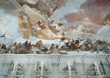 Afrika, Detail des Deckenfreskos