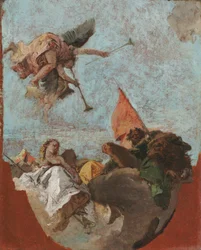 Skizze für eine Decke, ca. 1750