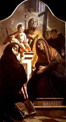 Heiliger Josef mit dem Christuskind und Heiligen, ca. 1730-35