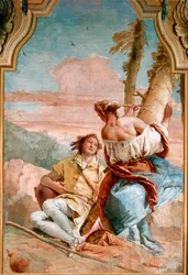 Angelique und Medor - Illustration für „Der rasende Roland“