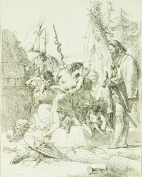 Capriccio von Giambattista Tiepolo, Gravur