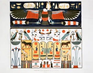 Wandgemälde aus den Gräbern der Könige in Theben, 1820