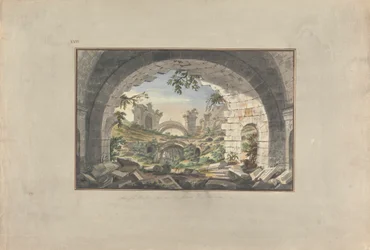 Ruinen in Pergamon, wahrscheinlich des Amphitheaters