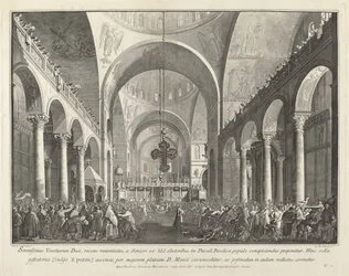 Der neu gewählte Doge wird dem Volk in San Marco vorgestellt, 1763-1766