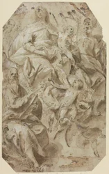 Madonna mit Kind und Heiligen