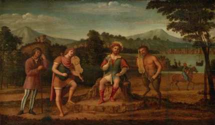 Das Urteil des Midas. Der musikalische Wettstreit zwischen Apollo und Marsyas