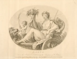 Erde, gestochen von Francescco Bartolozzi (1727-1815), veröffentlicht London, 1803