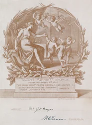 Einladung zu einem Bankett in der Guildhall, London, am 9. November 1900