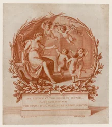 Einladung zum Abendessen im Mansion House, London, am 28. März 1796