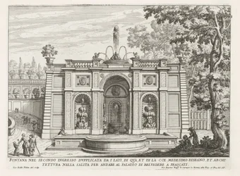 Brunnen in den Gärten der Villa Aldobrandini in Frascati (Brunnen der Villen von Frascati)